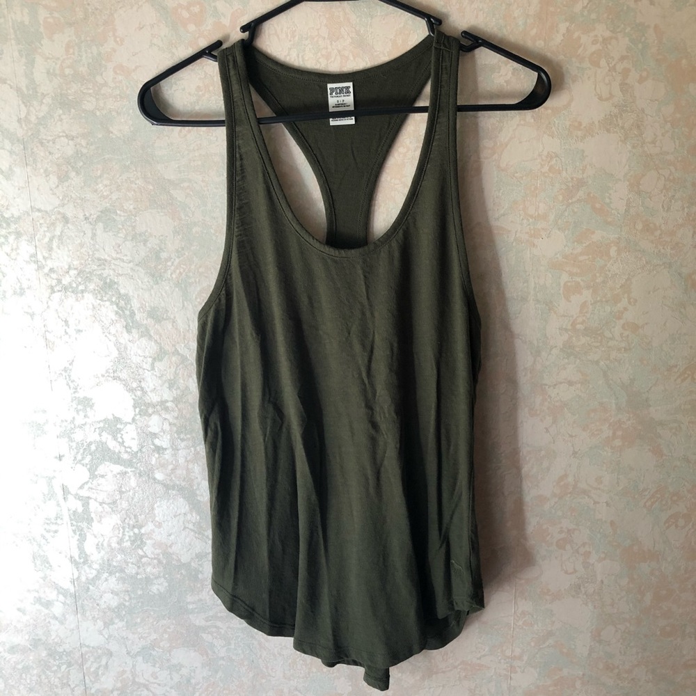 VS-PINK racerback sleep/workout tank top